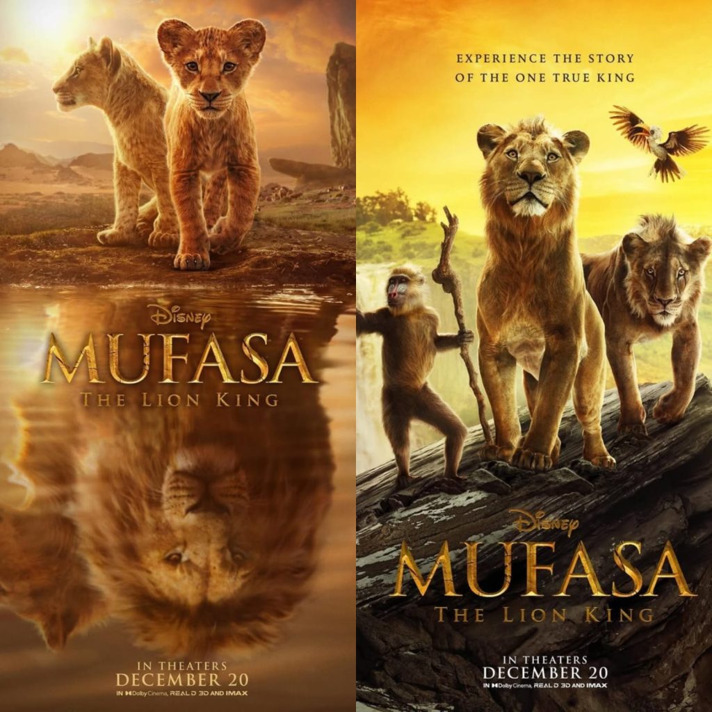 Službeni posteri filma Mufasa: Kralj lavova